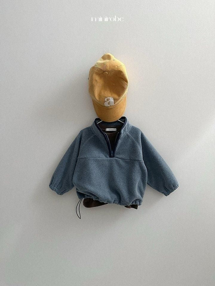 Two-Tone Fleece Half Zip-Up [minirobe]（2026Winter） 18