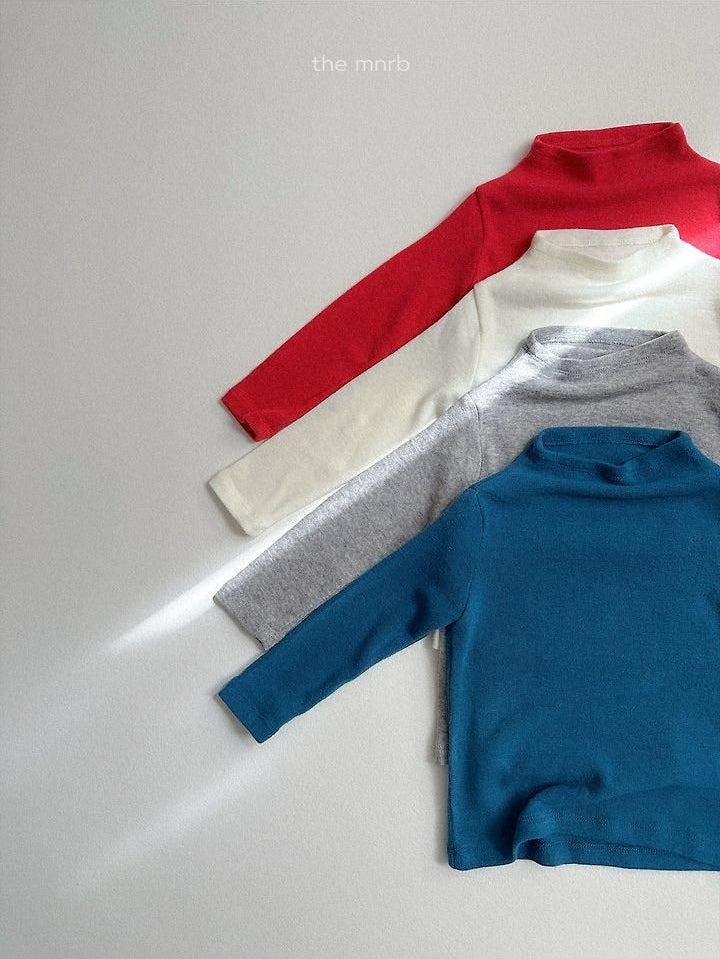 Angora Mock Neck Tee [minirobe]（2026Winter） 3