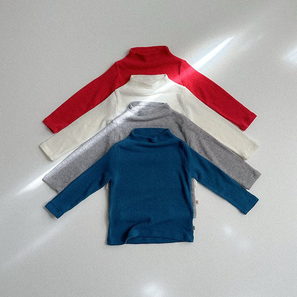 Angora Mock Neck Tee [minirobe]（2026Winter） 1
