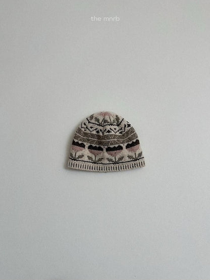 Flower Jacquard Beanie [minirobe]（2026Winter） 5
