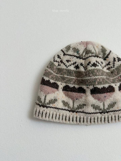Flower Jacquard Beanie [minirobe]（2026Winter） 6
