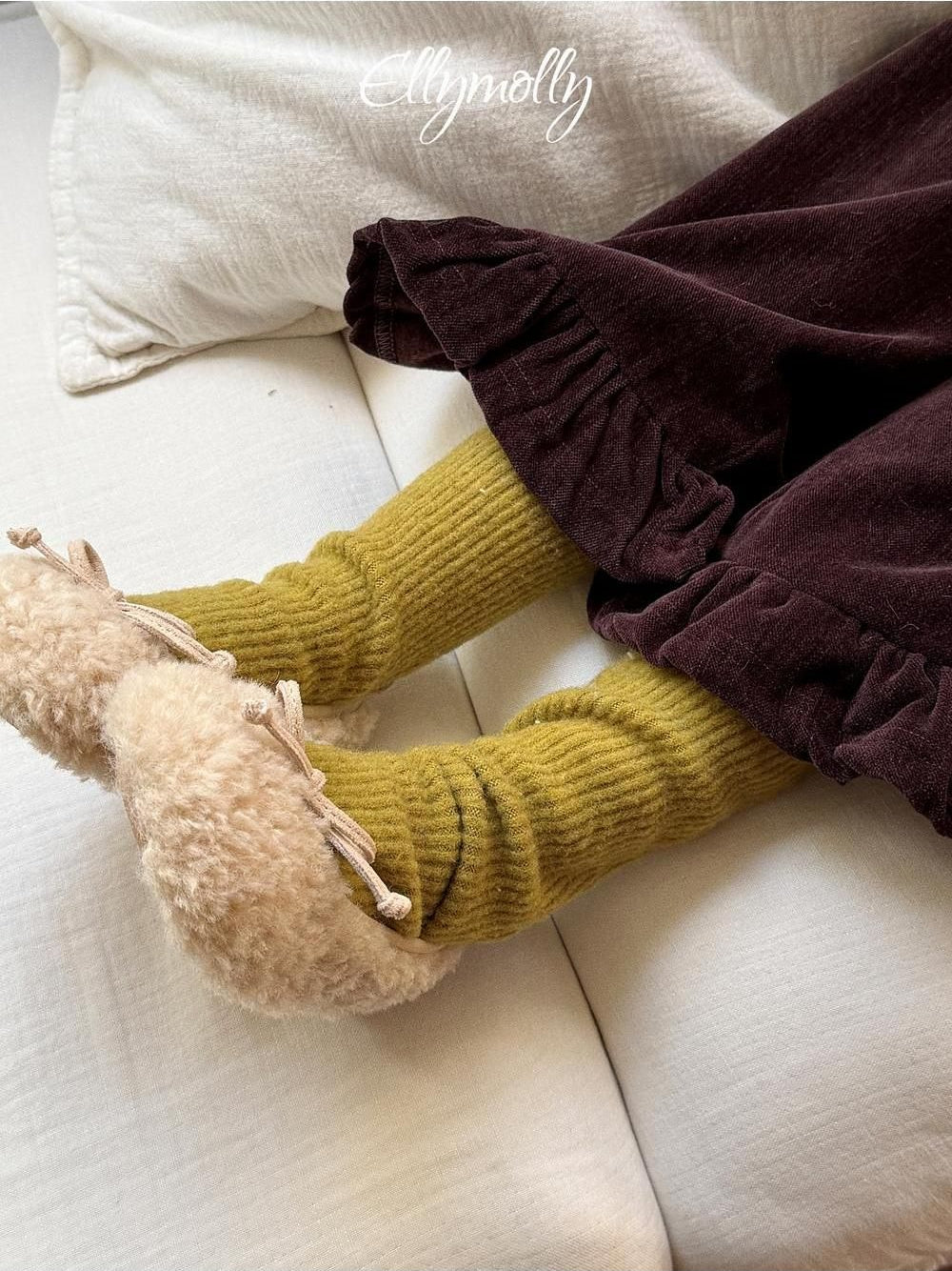 Wool Ribbed Socks [Ellymolly]（2026Winter） 7