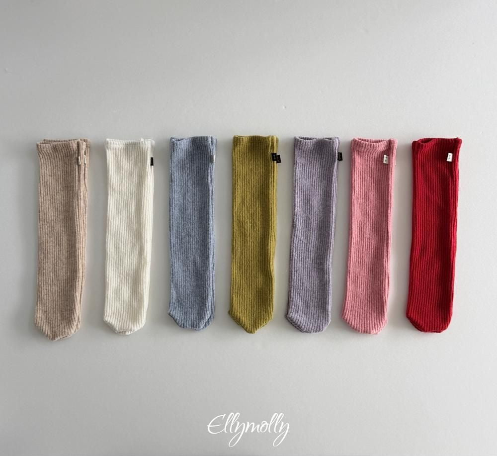 Wool Ribbed Socks [Ellymolly]（2026Winter） 27