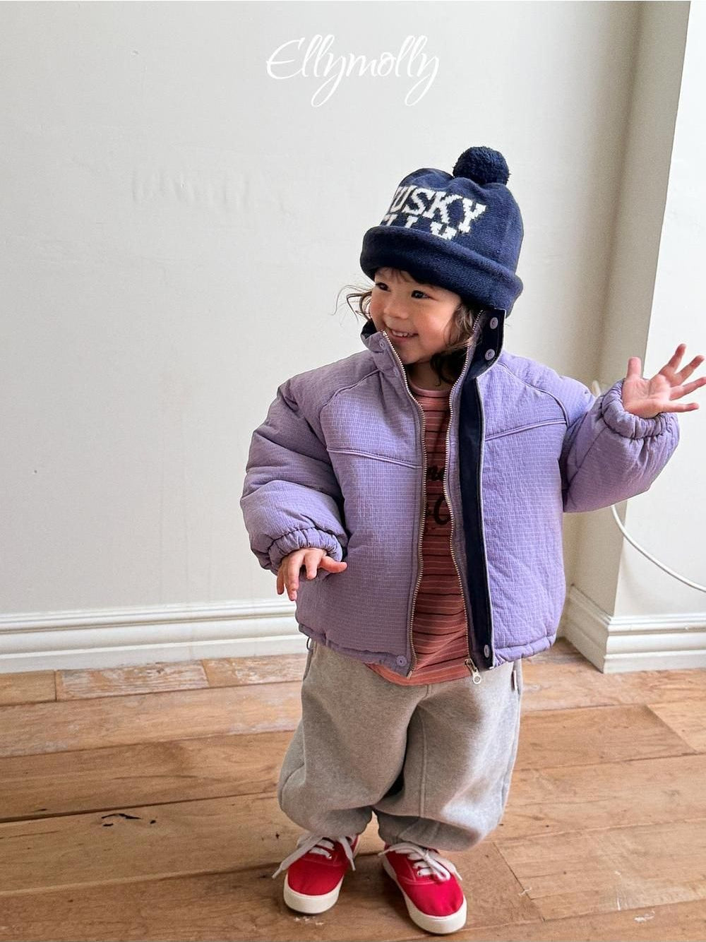 Husky Pompom Beanie [Ellymolly]（2026Winter） 24