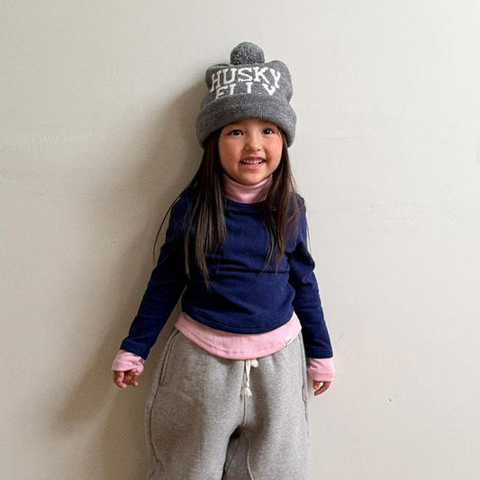 Husky Pompom Beanie [Ellymolly]（2026Winter） 2