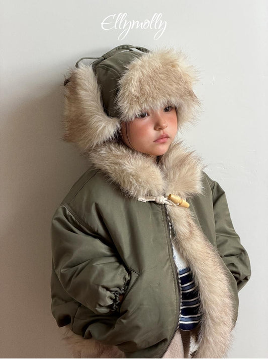 Eskimo Fur Ear Flap Padded Hat [Ellymolly]（2026Winter） 2