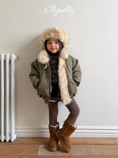 Eskimo Fur Ear Flap Padded Hat [Ellymolly]（2026Winter） 7