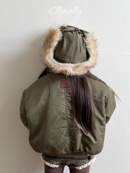 Eskimo Fur Ear Flap Padded Hat [Ellymolly]（2026Winter） 8