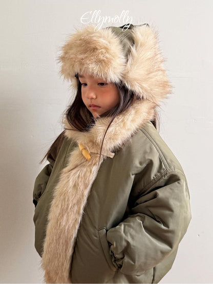Eskimo Fur Ear Flap Padded Hat [Ellymolly]（2026Winter） 9