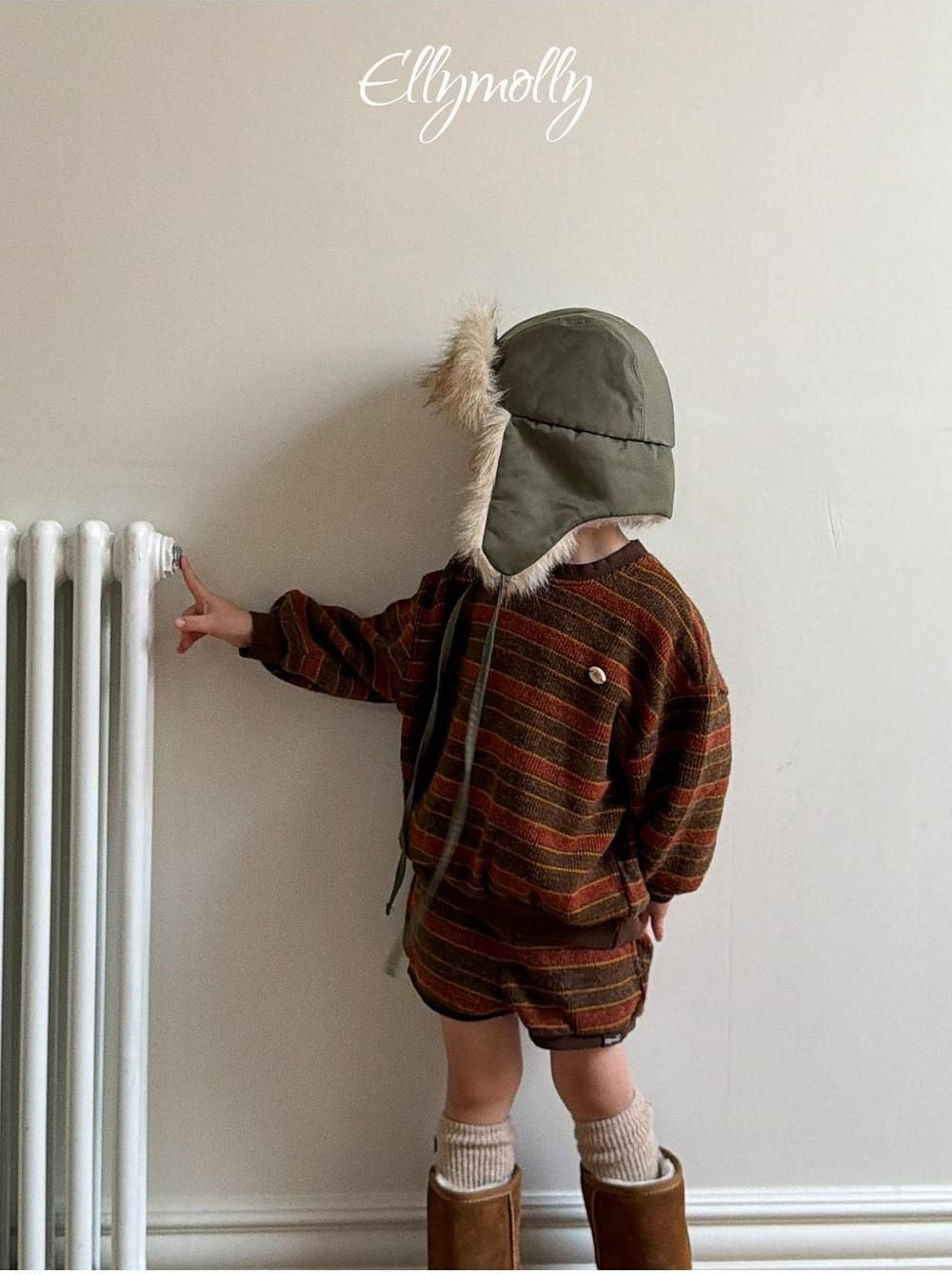 Eskimo Fur Ear Flap Padded Hat [Ellymolly]（2026Winter） 20