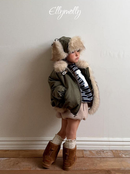 Eskimo Fur Ear Flap Padded Hat [Ellymolly]（2026Winter） 24