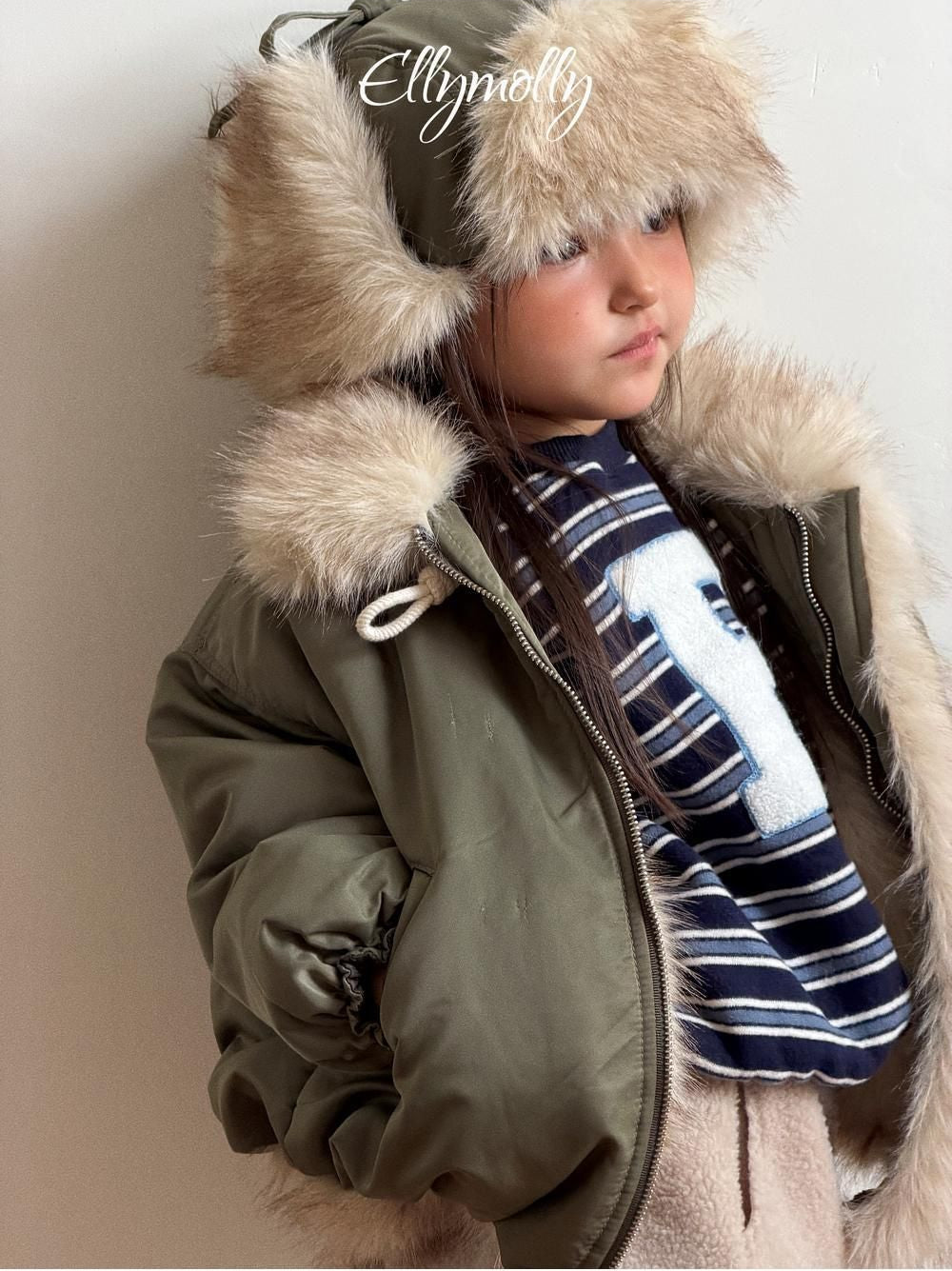 Eskimo Fur Ear Flap Padded Hat [Ellymolly]（2026Winter） 25