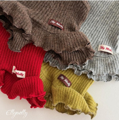 Wool Ribbed Halter Tank Top [Ellymolly]（2026Winter） 19