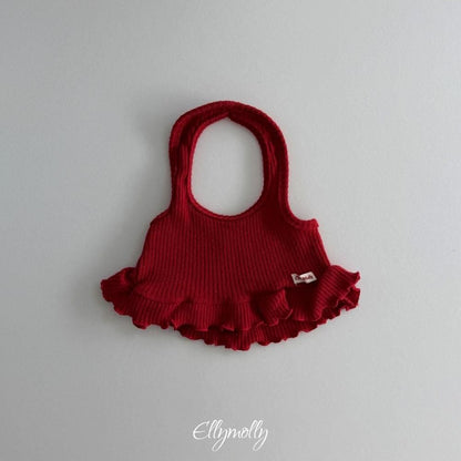 Wool Ribbed Halter Tank Top [Ellymolly]（2026Winter） 20