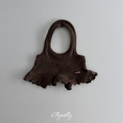 Wool Ribbed Halter Tank Top [Ellymolly]（2026Winter） 21