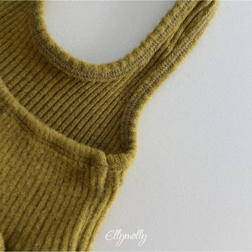 Wool Ribbed Halter Tank Top [Ellymolly]（2026Winter） 25