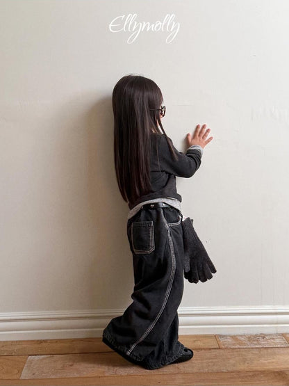 Brushed Color Block Turtleneck Tee [Ellymolly]（2026Winter） 20