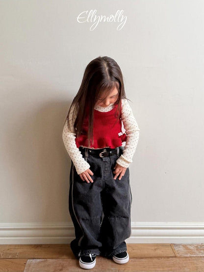 Dot Brushed Mock Neck Tee [Ellymolly]（2026Winter） 7