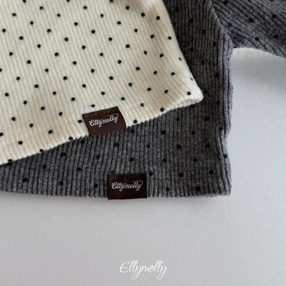 Dot Brushed Mock Neck Tee [Ellymolly]（2026Winter） 21
