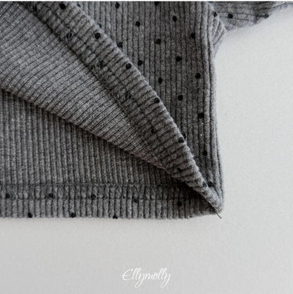Dot Brushed Mock Neck Tee [Ellymolly]（2026Winter） 22