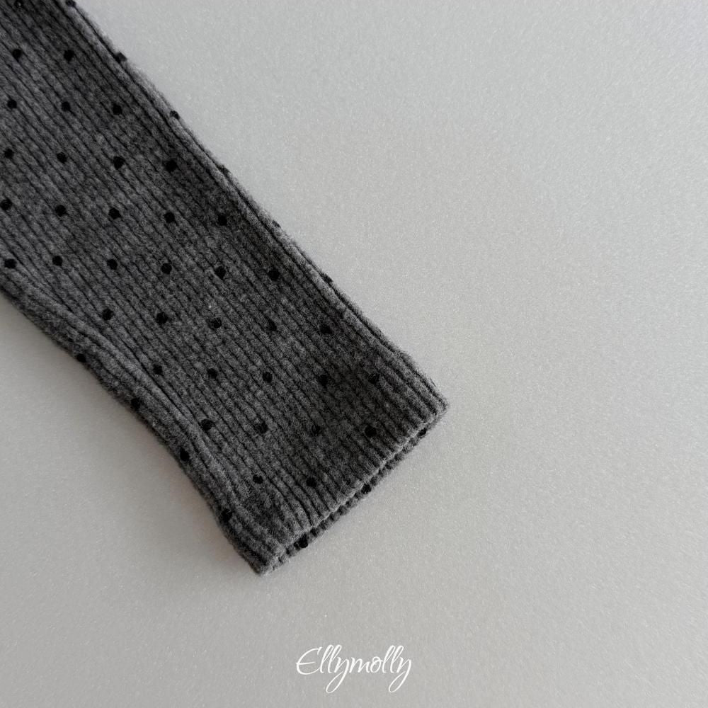 Dot Brushed Mock Neck Tee [Ellymolly]（2026Winter） 24