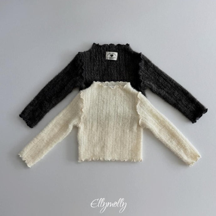 Meringue Knit Tee [Ellymolly]（2026Winter） 1