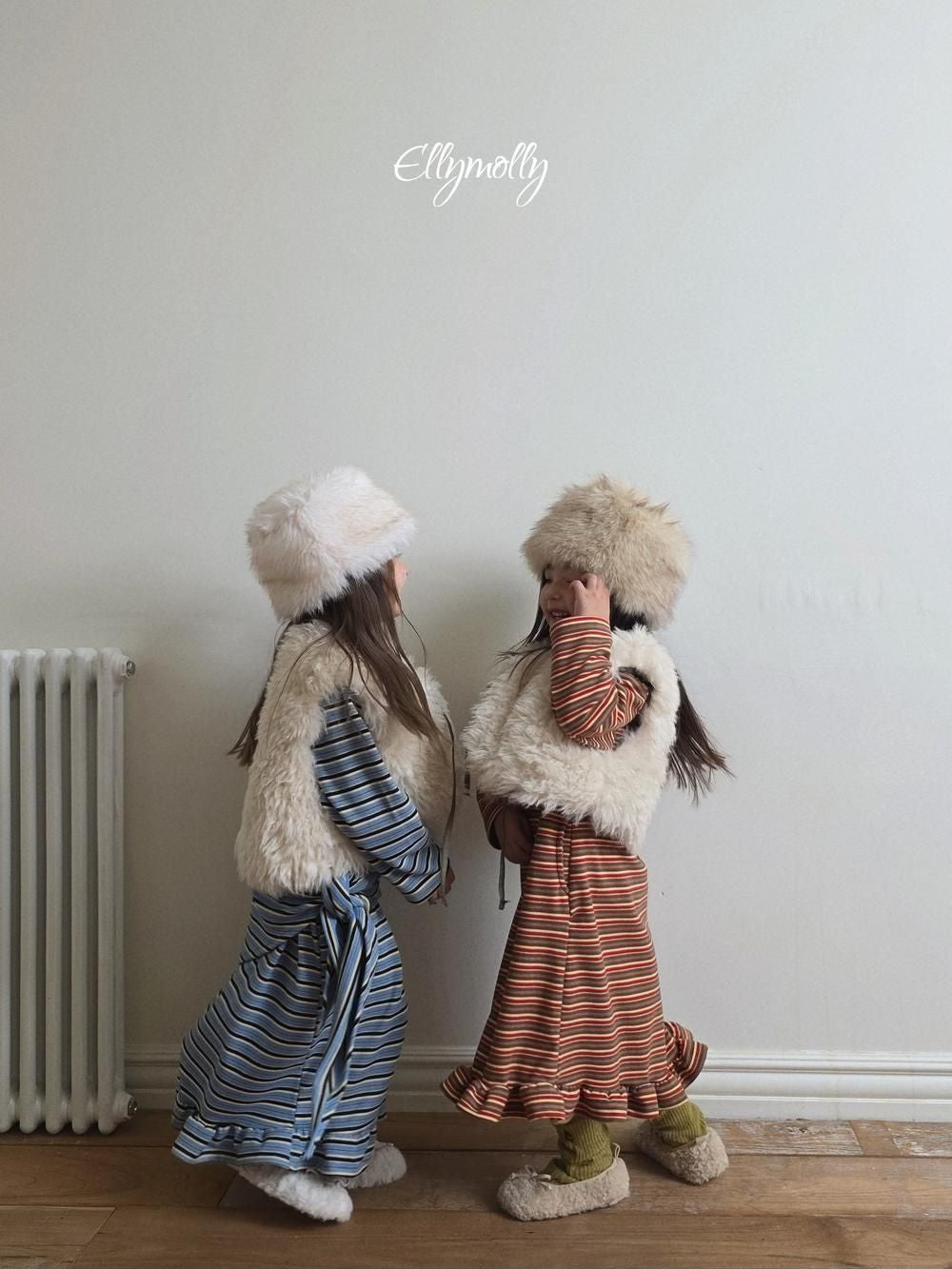 Fleece Frill Long Dress [Ellymolly]（2026Winter） 2