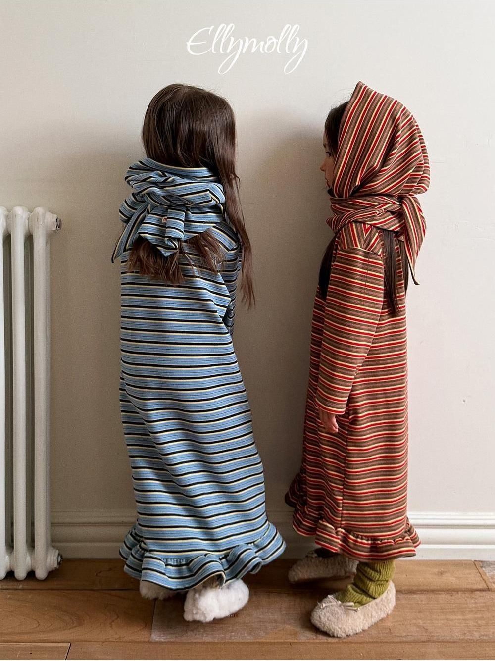 Fleece Frill Long Dress [Ellymolly]（2026Winter） 4