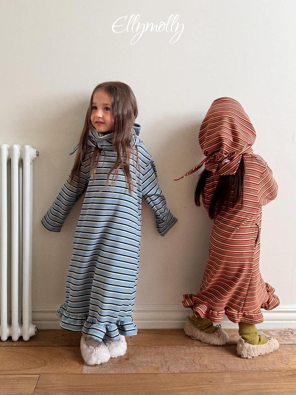 Fleece Frill Long Dress [Ellymolly]（2026Winter） 5