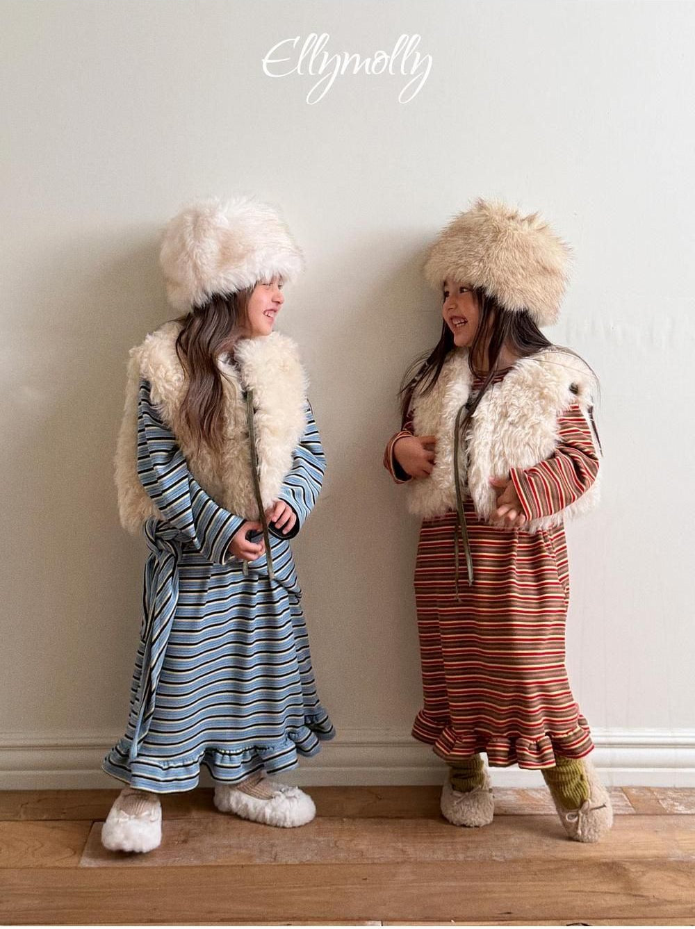 Fleece Frill Long Dress [Ellymolly]（2026Winter） 6