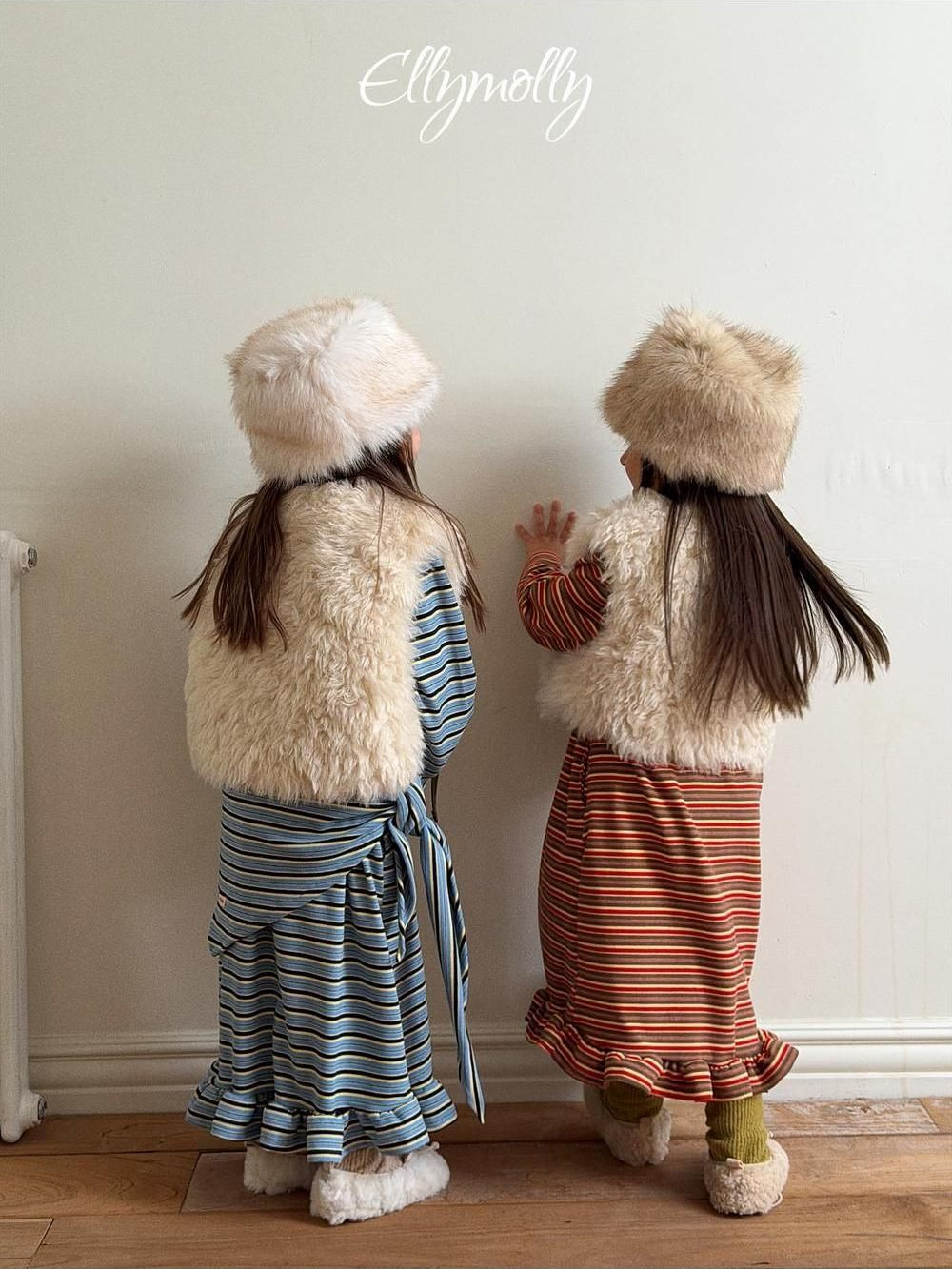 Fleece Frill Long Dress [Ellymolly]（2026Winter） 7