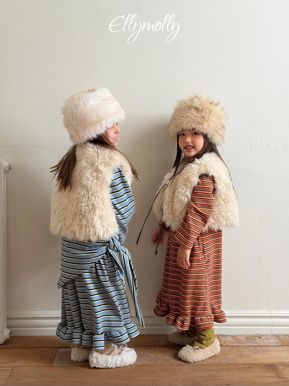 Fleece Frill Long Dress [Ellymolly]（2026Winter） 8