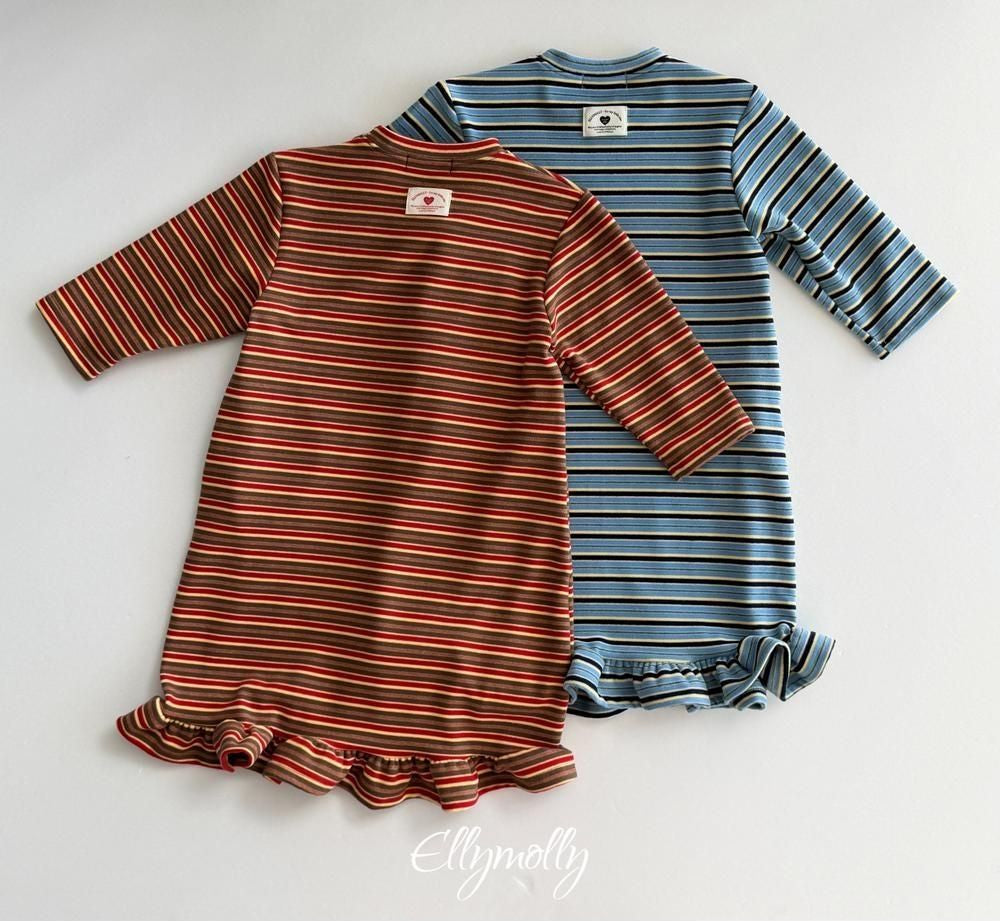 Fleece Frill Long Dress [Ellymolly]（2026Winter） 18
