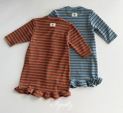 Fleece Frill Long Dress [Ellymolly]（2026Winter） 18