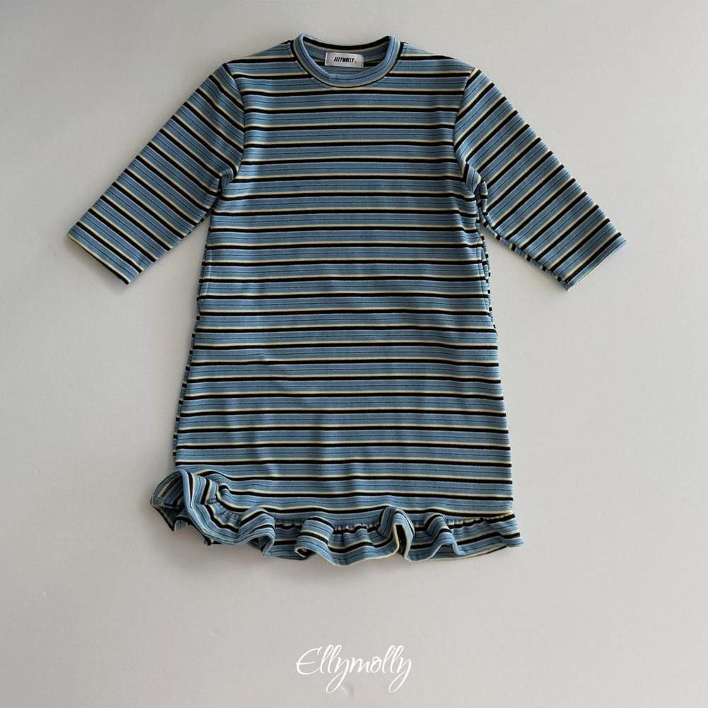 Fleece Frill Long Dress [Ellymolly]（2026Winter） 19