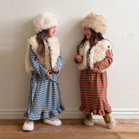 Fleece Frill Long Dress [Ellymolly]（2026Winter） 1