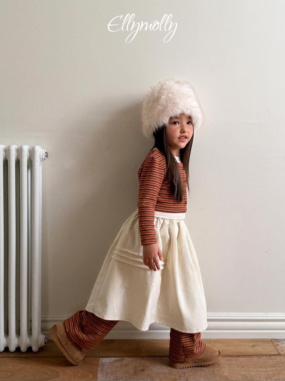 Pompom Corduroy Skirt [Ellymolly]（2026Winter） 4