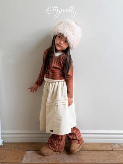 Pompom Corduroy Skirt [Ellymolly]（2026Winter） 7