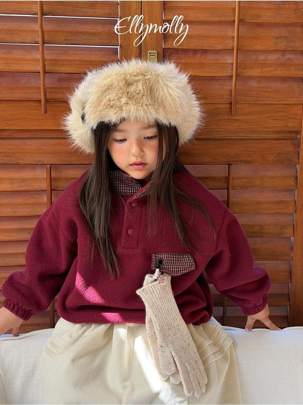 Pompom Corduroy Skirt [Ellymolly]（2026Winter） 13