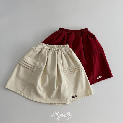 Pompom Corduroy Skirt [Ellymolly]（2026Winter） 20