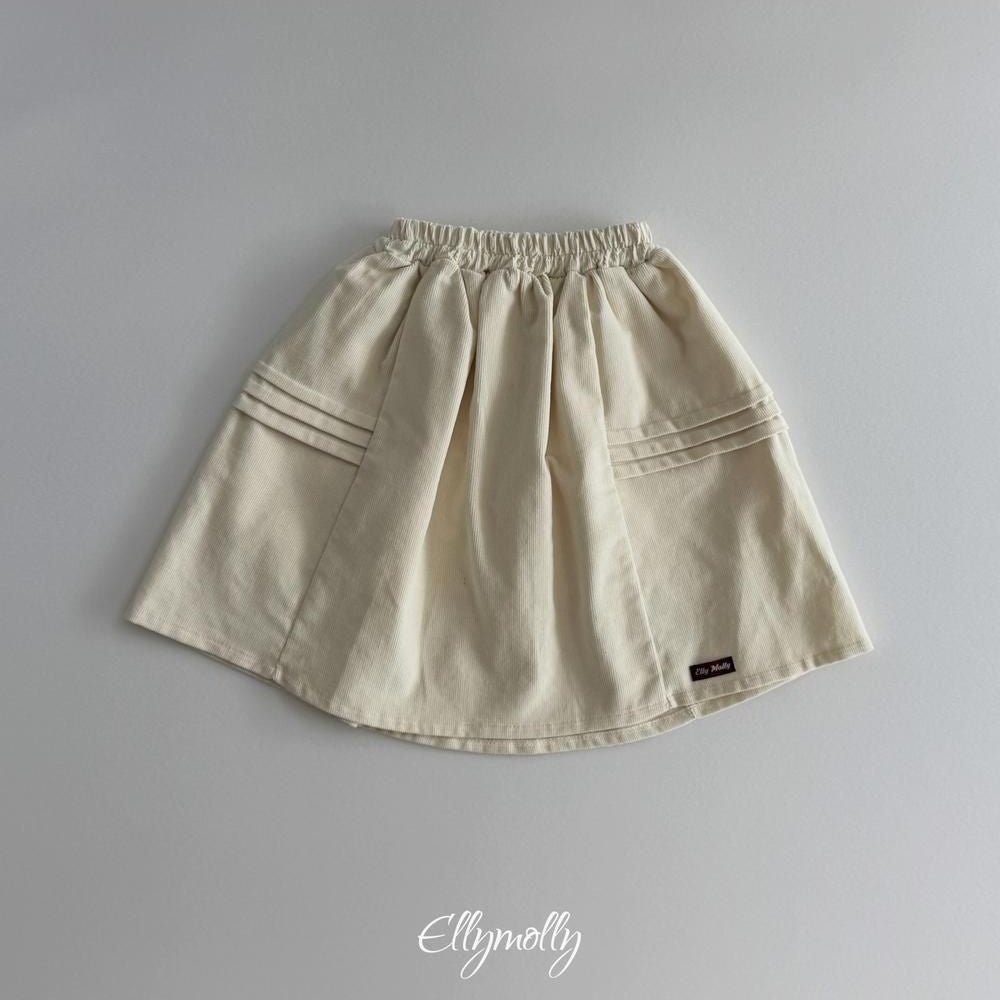 Pompom Corduroy Skirt [Ellymolly]（2026Winter） 22