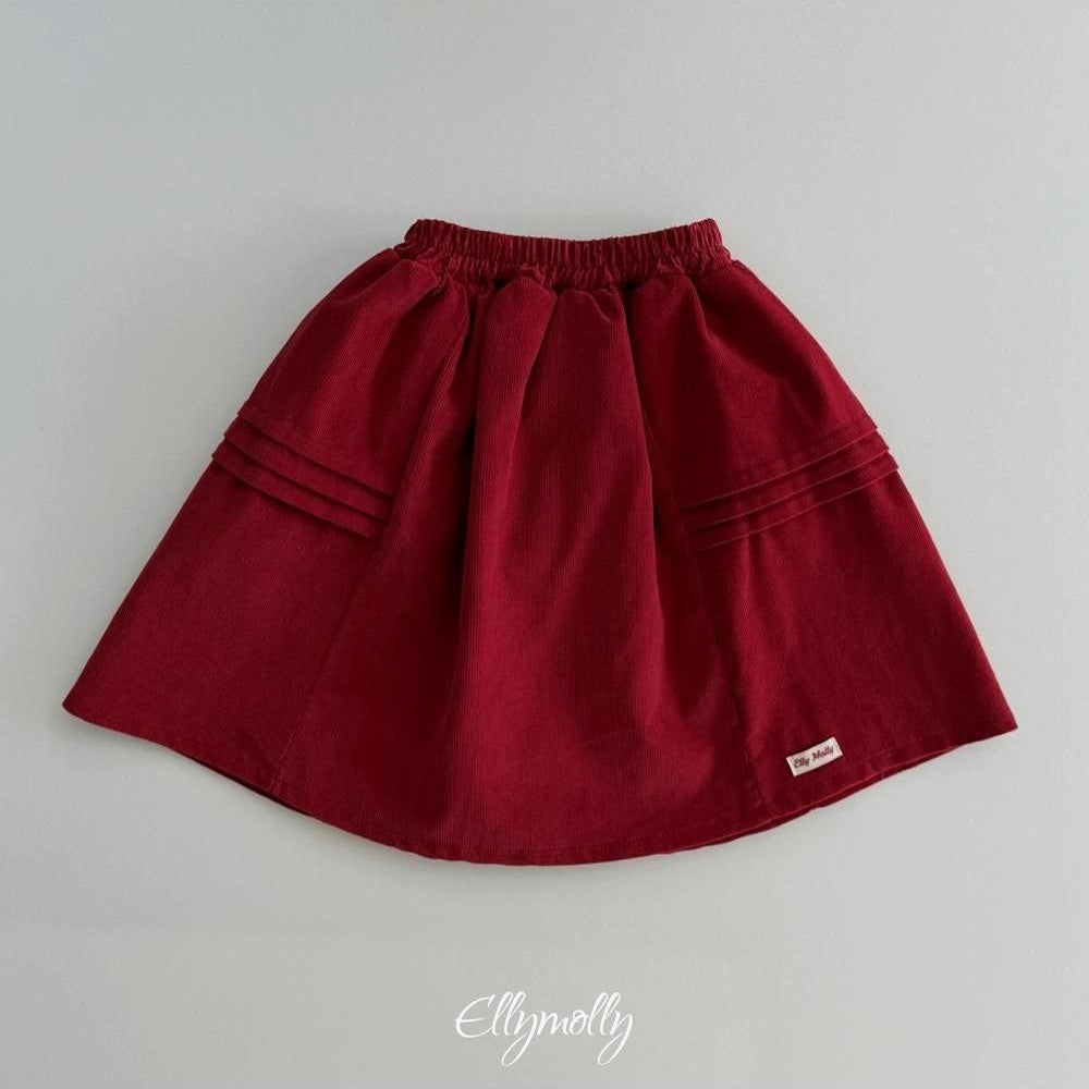 Pompom Corduroy Skirt [Ellymolly]（2026Winter） 23