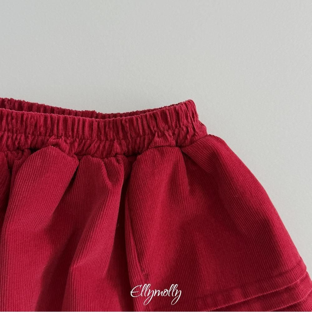 Pompom Corduroy Skirt [Ellymolly]（2026Winter） 26