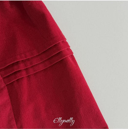 Pompom Corduroy Skirt [Ellymolly]（2026Winter） 28