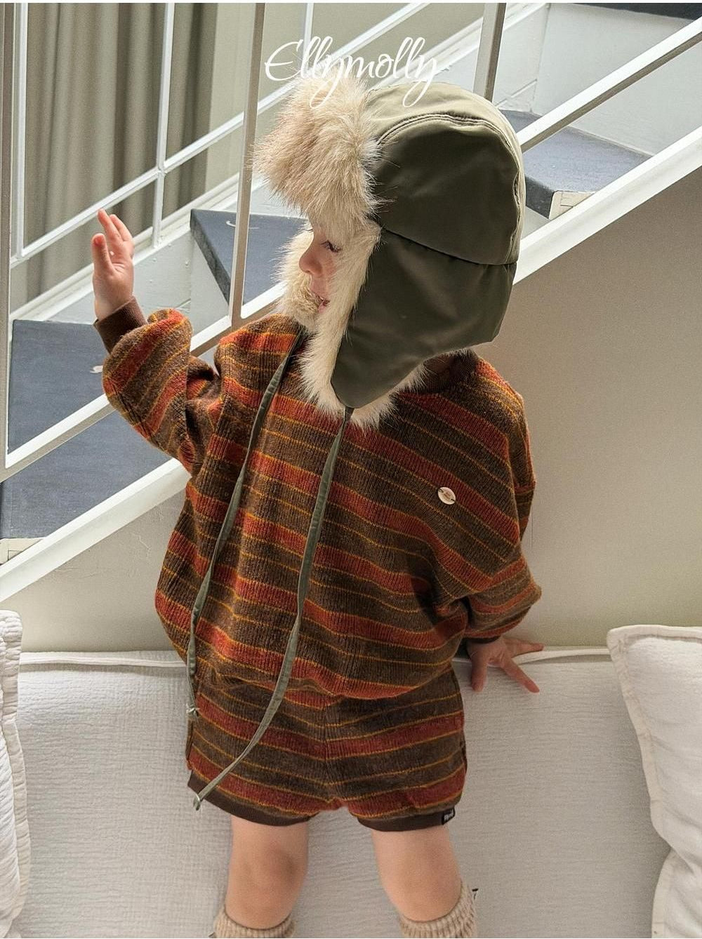 Grove Knit Sweatshirt [Ellymolly]（2026Winter） 22