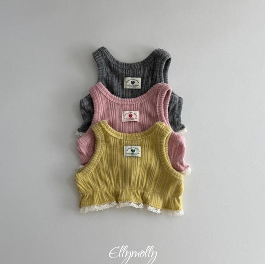 Monggeuli Frill Tank Top [Ellymolly]（2026Winter） 1