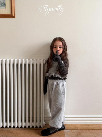 Snowflake Angora Jogger Pants [Ellymolly]（2026Winter） 5