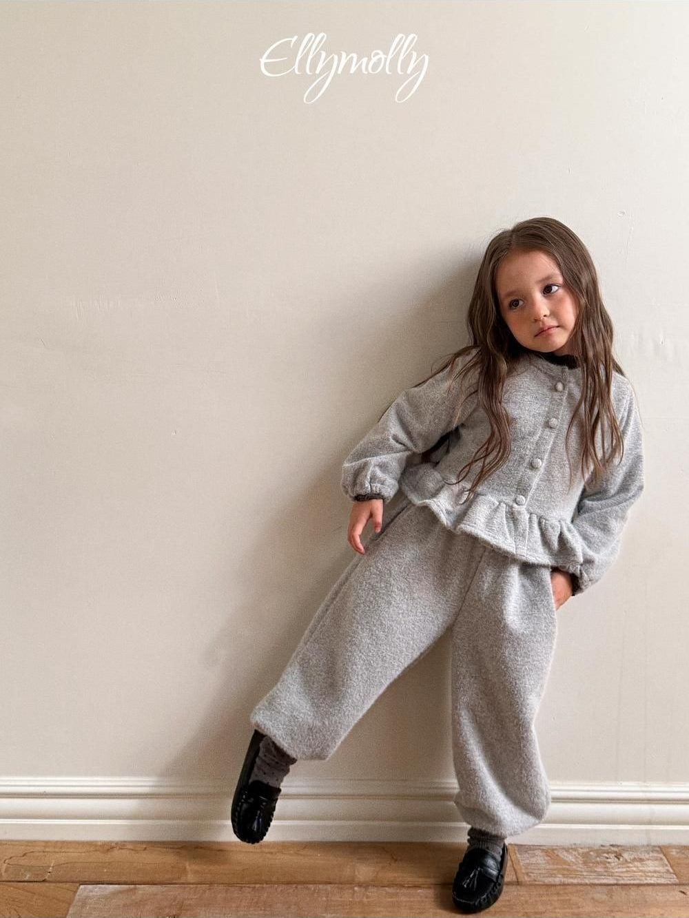 Snowflake Angora Jogger Pants [Ellymolly]（2026Winter） 8