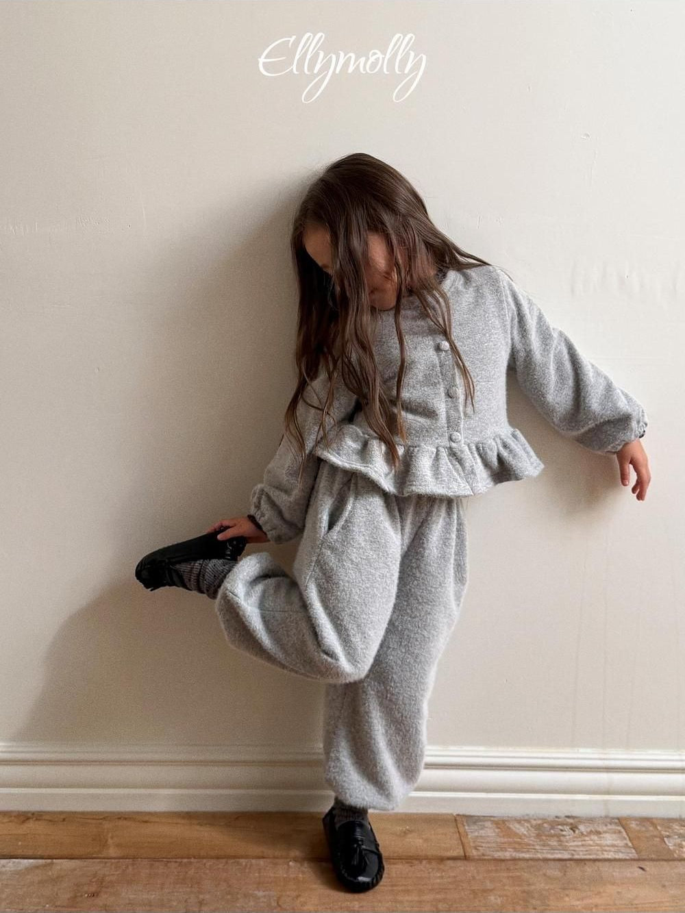 Snowflake Angora Jogger Pants [Ellymolly]（2026Winter） 9