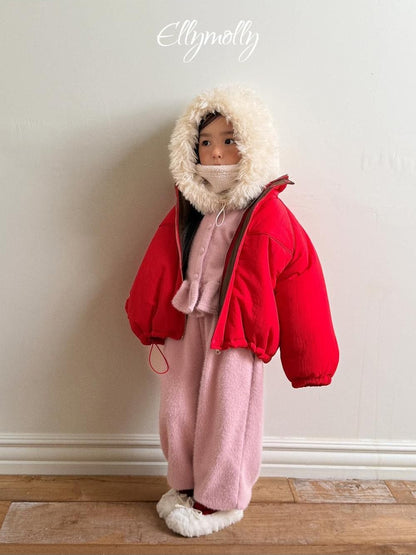 Snowflake Angora Jogger Pants [Ellymolly]（2026Winter） 15